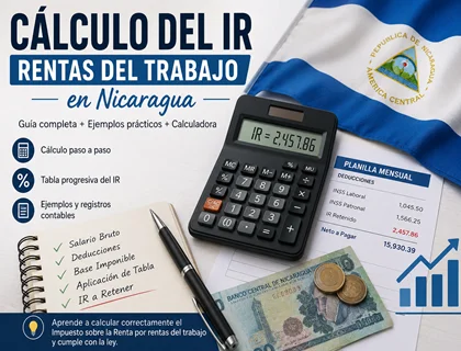 Cálculo del IR por rentas del trabajo en Nicaragua