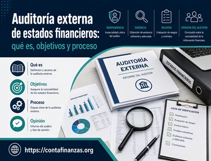 Auditoría externa de estados financieros: qué es, objetivos y proceso
